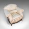 Antique French Beech & Fabric Tub Armchair, Circa 1900, Image 7