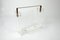 Vintage Acrylic Glass & Brass Magazine Rack by David Lange, 1970's 1