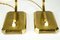 Mid-Century Brass & Glass Bedside Lamps, Set of 2, Image 11