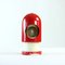 Austria Red & Cream Metal Rocket Table Lamp, 1970s 4