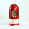 Austria Red & Cream Metal Rocket Table Lamp, 1970s, Image 1