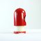 Austria Red & Cream Metal Rocket Table Lamp, 1970s 7