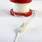Austria Red & Cream Metal Rocket Table Lamp, 1970s 10
