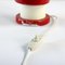 Austria Red & Cream Metal Rocket Table Lamp, 1970s, Image 10