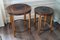 Dutch Art Deco Oak & Macassar Ebony Side Tables, 1920s, Set of 2 1