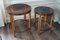 Dutch Art Deco Oak & Macassar Ebony Side Tables, 1920s, Set of 2, Image 1