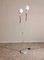 Lámpara de pie italiana posmoderna de cerezo, vidrio opalino, años 90, Imagen 1