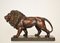 Big German Art Deco Lion Sculpture in Ceramic, Terracotta Copper, 1930 11