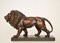 Grande Sculpture Lion Art Déco en Céramique, Terre Cuivre, Allemagne, 1930 11