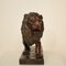 Grande Sculpture Lion Art Déco en Céramique, Terre Cuivre, Allemagne, 1930 4