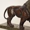 Big German Art Deco Lion Sculpture in Ceramic, Terracotta Copper, 1930 7