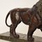 Big German Art Deco Lion Sculpture in Ceramic, Terracotta Copper, 1930, Image 7