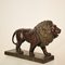 Big German Art Deco Lion Sculpture in Ceramic, Terracotta Copper, 1930, Image 8