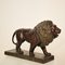 Grande Sculpture Lion Art Déco en Céramique, Terre Cuivre, Allemagne, 1930 8