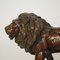Grande Sculpture Lion Art Déco en Céramique, Terre Cuivre, Allemagne, 1930 12