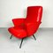 Vintage Italian Red Armchairs, 1950s, Set of 2, Image 5