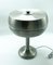 Lámpara de mesa italiana de aluminio niquelado, años 60, Imagen 2