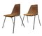 Vintage Rattan Metal Chairs by Gian Franco Legler, 1970s, Set of 2 2