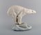 Grande Figurine d'Ours Polaire Art Deco en Porcelaine 5