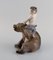Faun Pulling Bear's Ear Porcelain Figurine from Royal Copenhagen, 1920s 2