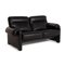 Model Ds 70 Black Leather 2-Seater Sofa from de Sede, Image 6