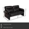 Model Ds 70 Black Leather 2-Seater Sofa from de Sede 2