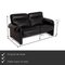 Model Ds 70 Black Leather 2-Seater Sofa from de Sede, Image 2