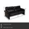 Model Ds 70 Black Leather 3-Seater Sofa from de Sede 2