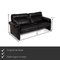 Model Ds 70 Black Leather 3-Seater Sofa from de Sede, Image 2