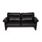 Model Ds 70 Black Leather 3-Seater Sofa from de Sede 7