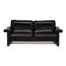 Model Ds 70 Black Leather 3-Seater Sofa from de Sede 1