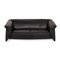 Schwarzes Leder Sofa Set von Laauser 7