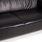 Black Leather Sofa Set from Laauser 3