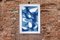 Jazzy Fifties Shapes, Blue Tones Vibrant Forms, Monotype, Cyanotype on Paper, 2021, Image 7