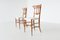 Slim Italian Side Chairs from Chiavari, 1950s, Set of 2 3