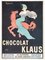 Affiche Publicitaire par Chocolat Klaus, 1960s 1