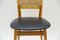 Wooden and Leather Dining Chair, Germany, 1950s 12