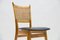 Wooden and Leather Dining Chair, Germany, 1950s 5