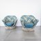 Vintage Fabric Lounge Chairs by Federico Munari, 1950s, Set of 2 1