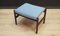 Mid-Century Light Blue Oak Ottoman, 1970s, Image 4