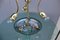 French Brass & Glass Ceiling Lamp by Jean Perzel, 1940s, Image 4