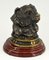 Antique Bronze Inkwell with Bears Head, 1880s 3