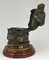 Antique Bronze Inkwell with Bears Head, 1880s 5