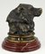 Calamaio in bronzo antico con testa di orso, fine XIX secolo, Immagine 10