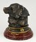 Calamaio in bronzo antico con testa di orso, fine XIX secolo, Immagine 2