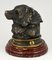 Tintero antiguo de bronce con cabeza de oso, década de 1880, Imagen 2