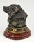 Tintero antiguo de bronce con cabeza de oso, década de 1880, Imagen 8