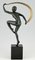 Art Deco Bronze Sculpture, Nude Dancer with Scarf, Zoltan Kovats, Image 3