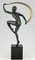 Escultura Art Déco de bronce, bailarina Nude con bufanda, Zoltan Kovats, Imagen 3