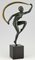 Art Deco Bronze Sculpture, Nude Dancer with Scarf, Zoltan Kovats 7